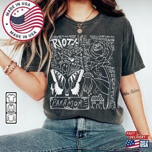 Paramore Doodle Art Shirt  Album Lyrics  Tee   Unisex T-Shirt